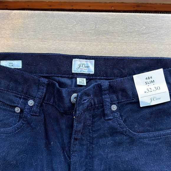 J Crew Navy Slim Corduroy Pants - Picture 2 of 4
